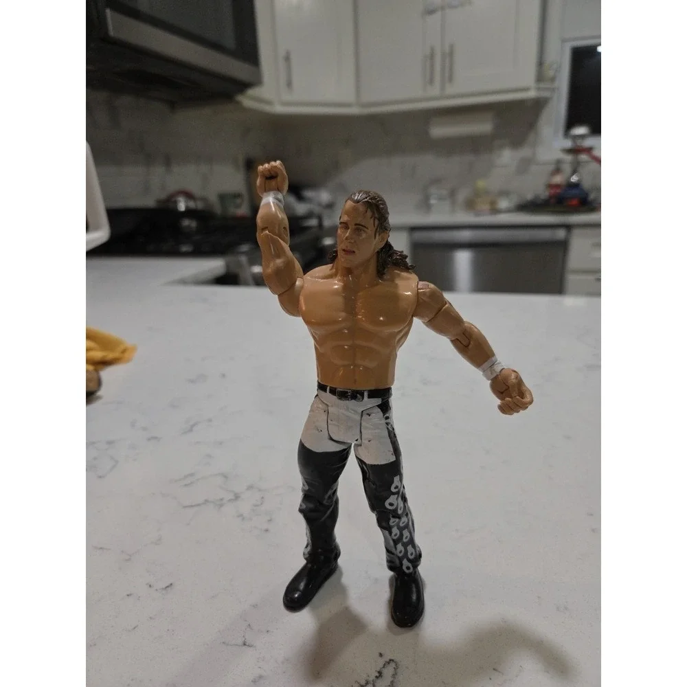 WWF WWE Jakks Pacific Heartbreak Kid Shawn Michaels Wrestling Figure Black 2003